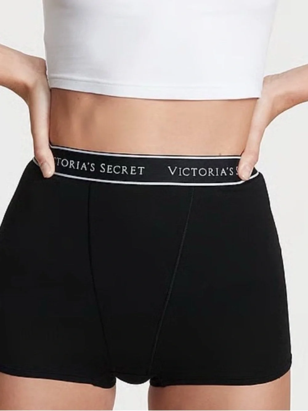 Victoria's Secret Pink & Black high- waist Boyshorts 5-Pack size XXL
